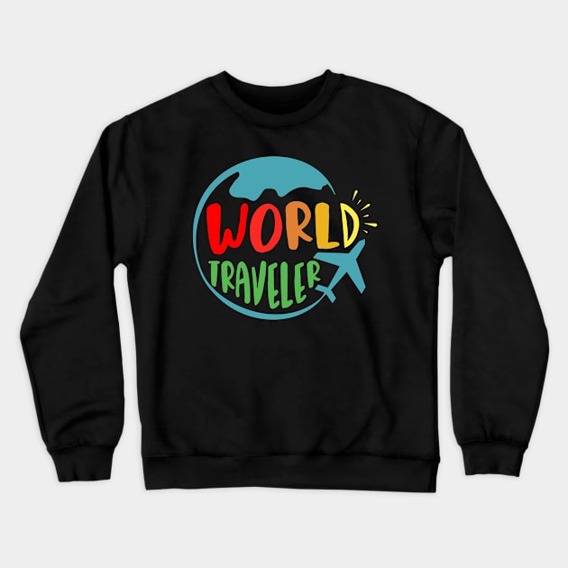 World Traveler Crewneck Sweatshirt by Usea Studio